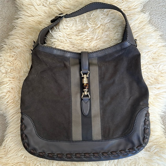 Gucci Dark Gray Hobo - Picture 9 of 17